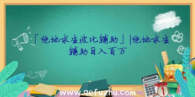 《绝地求生波比辅助》辅助装备介绍及使用方法介绍