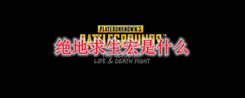 绝地求生宏是什么意思？PUBG宏意思的全部内容